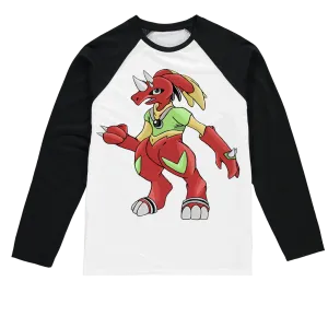Tsostkibird Sublimation Baseball Long Sleeve T-Shirt