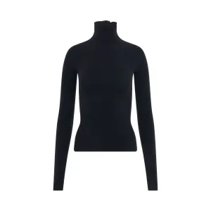 Turtleneck Sweater in Black