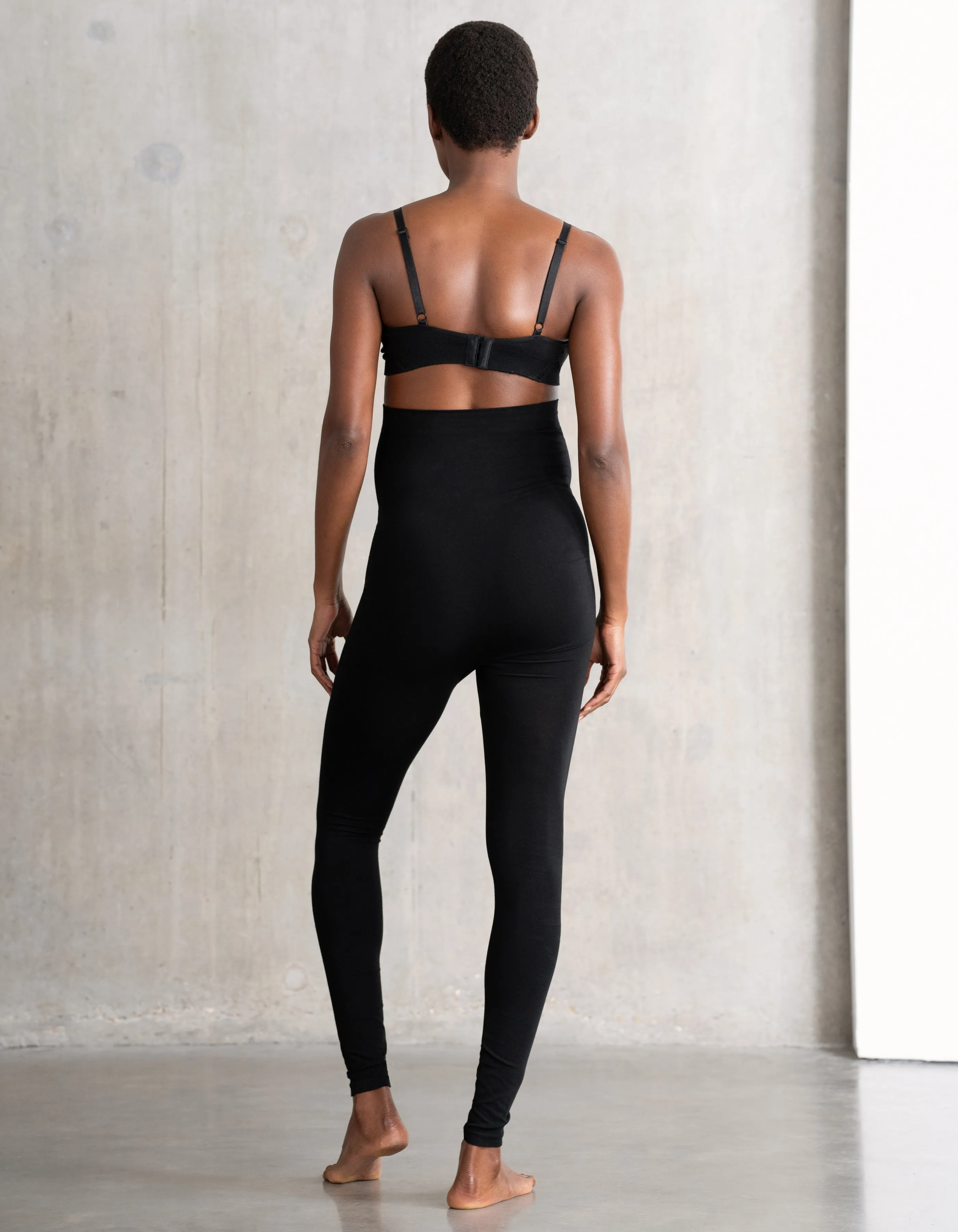 Twin Pack Bamboo Maternity Leggings – Black   Grey