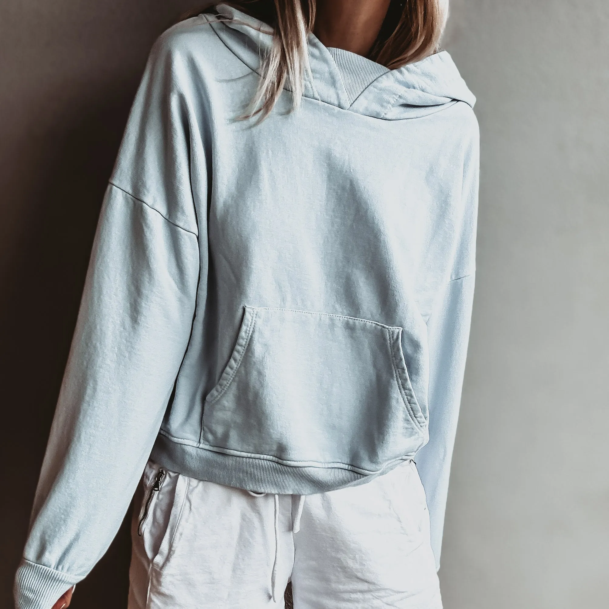 ULTIMATE PALE BLUE ultimate super slouchy relaxed hoody *NEW*