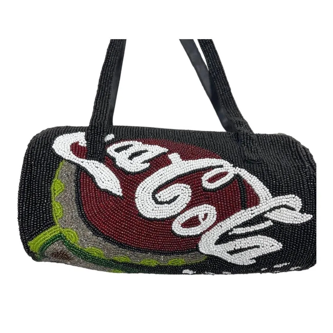 Vintage 90’s Coca Cola Beaded Handbag Purse Shoulder Bag New