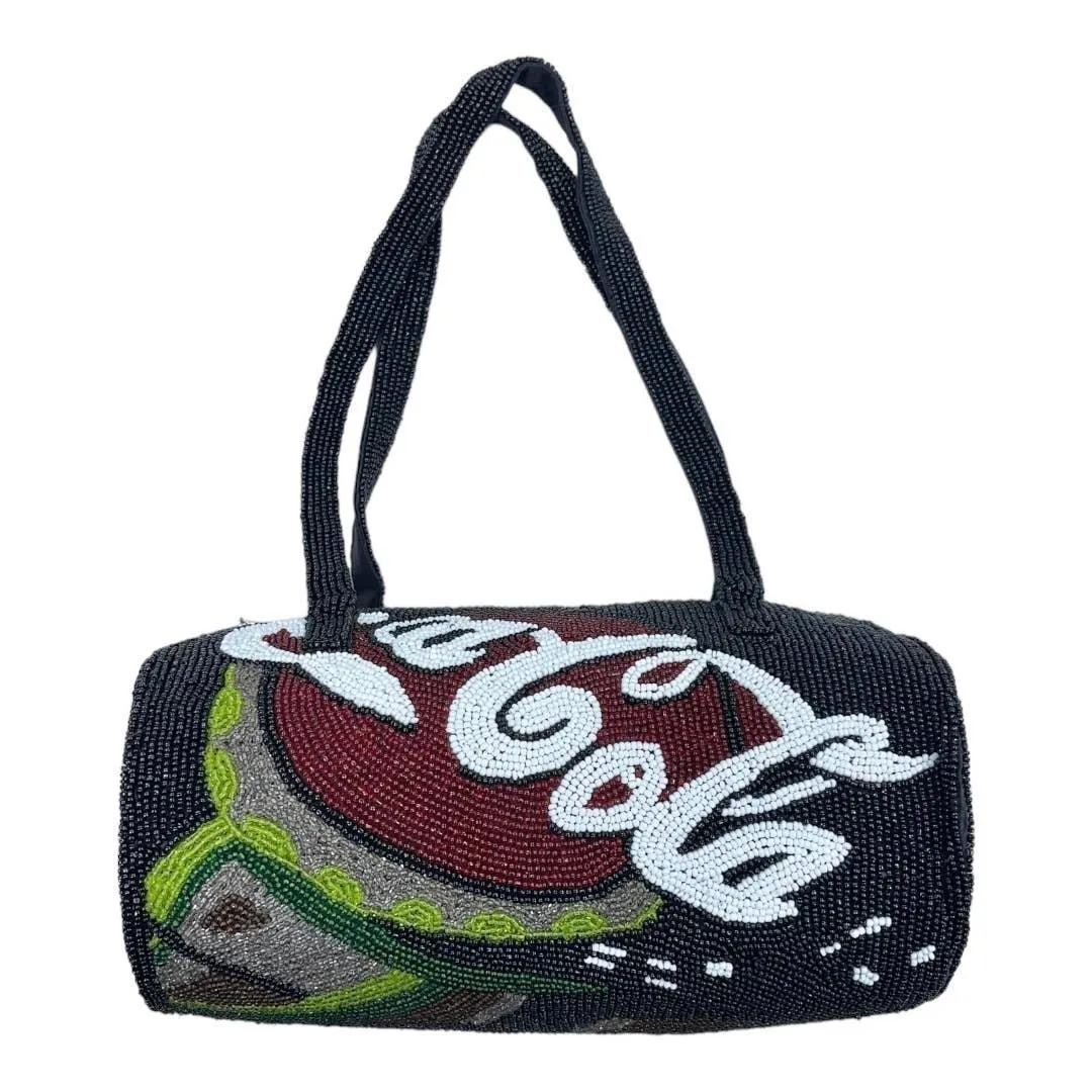 Vintage 90’s Coca Cola Beaded Handbag Purse Shoulder Bag New