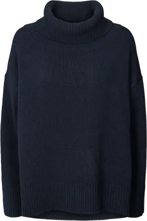 Vita Lambswool Jumper - Midnight Blue