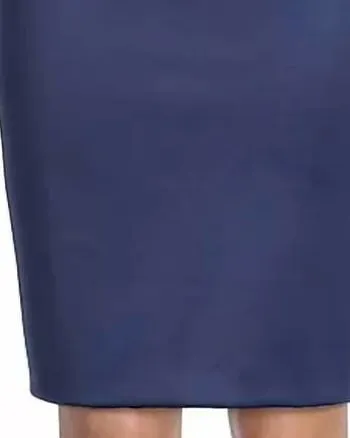 Von Bow Neck Sheath Dress In Pacific Blue | Pacific Blue