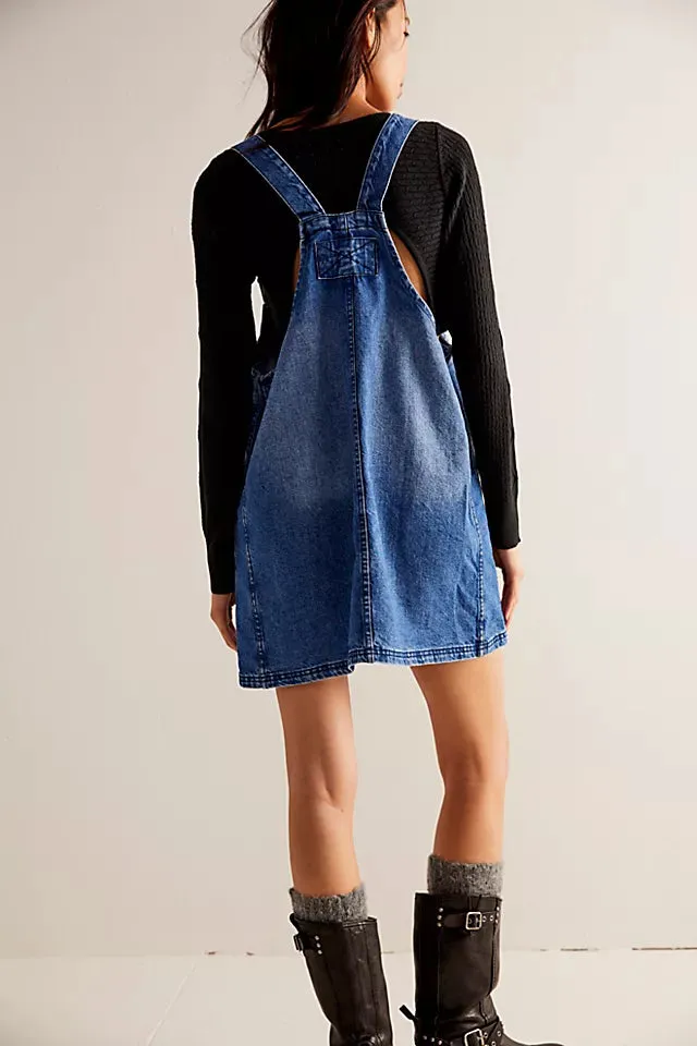 WE THE FREE OVERALL SMOCK MINI DRESS