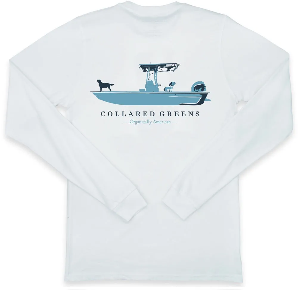 Weekend Skiff: Long Sleeve T-Shirt - White