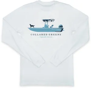 Weekend Skiff: Long Sleeve T-Shirt - White