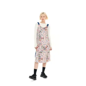 Women Overall Print Midi Dress - Pattern