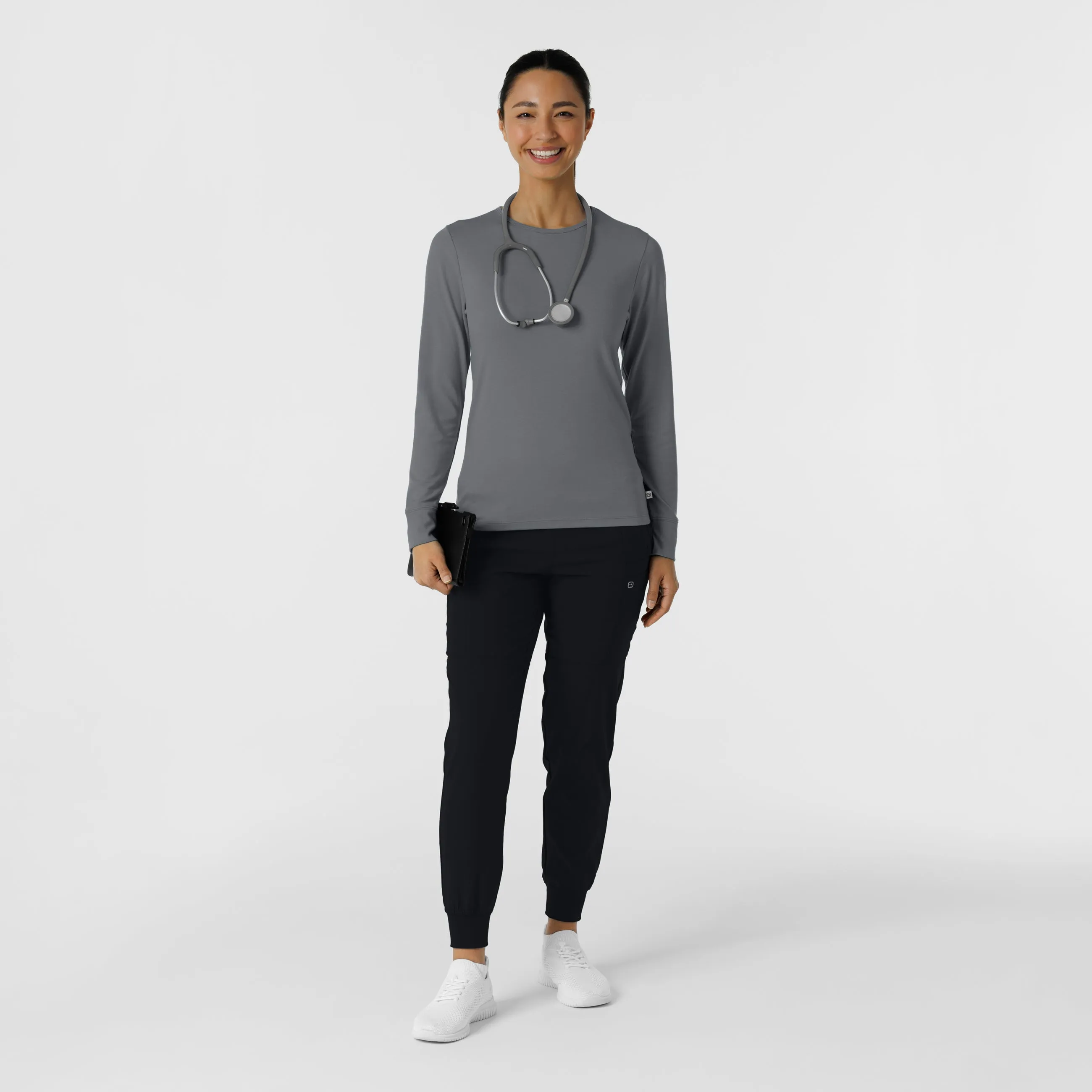 Women's Long Sleeve Pewter Layering Tee NHE
